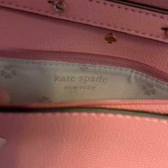 Kate Spade Candy Pink Crossbody Leather Purse With Chain Handle - Picture 6 of 12